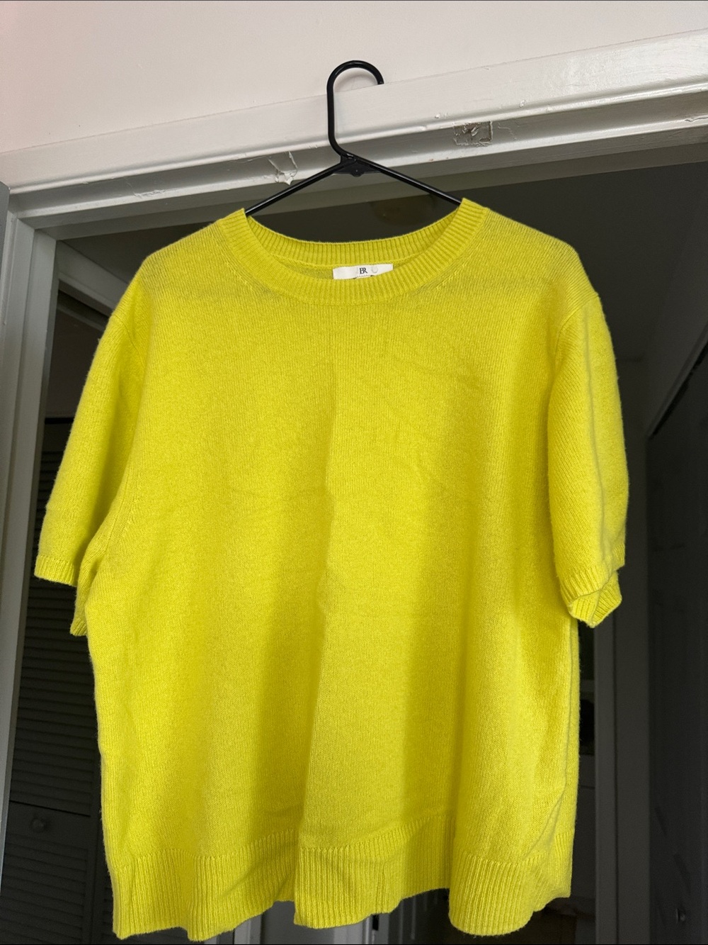 Banana Republic Neon Lime Crewneck Sweater